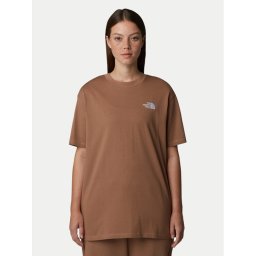 The North Face Тишърт Simple Dome NF0A87NQ Кафяв Oversize