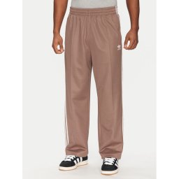 adidas Долнище анцуг adicolor Firebird JP1067 Бежов Baggy Fit