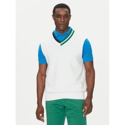 Hechter Paris Пуловер 65013 151809 Бял Regular Fit