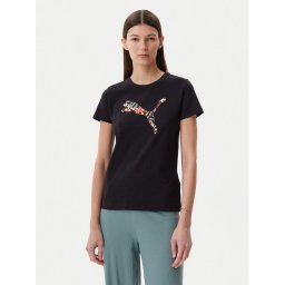 Puma Тишърт Floral Cat 685081 Черен Regular Fit