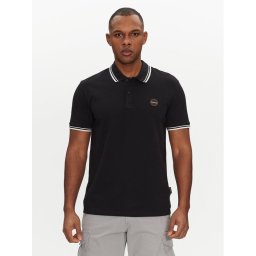 Napapijri Тениска с яка и копчета E-Macas NP0A4ID59411 Черен Regular Fit