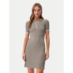 Guess Плетена рокля W5GK84 Z3L10 Бежов Regular Fit