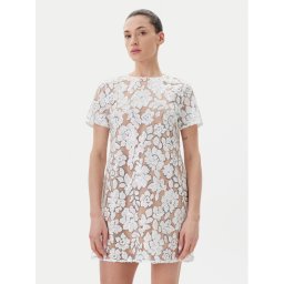 MICHAEL Michael Kors Коктейлна рокля MS582WRHDE Бял Regular Fit