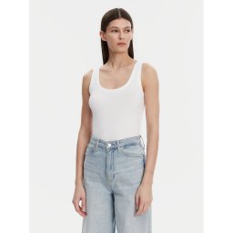 Gap топ 540670-02 Бял Slim Fit