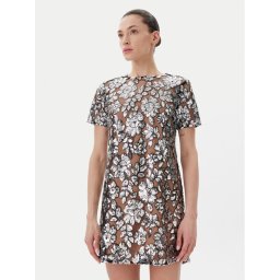 MICHAEL Michael Kors Коктейлна рокля MS582WRHDE Сребрист Regular Fit