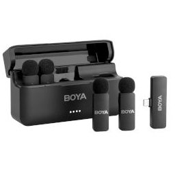 BY-V4U Wireless 4-channel mini Lavalier USB-C 2.4GHz