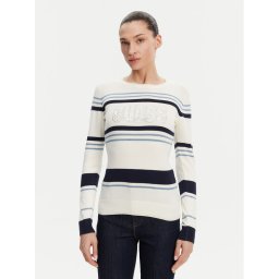 Guess Пуловер W5GR18 Z2NQ2 Екрю Slim Fit