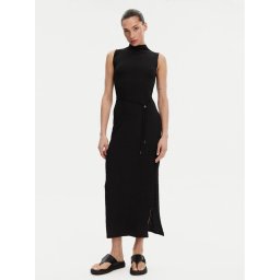 Calvin Klein Лятна рокля K20K208304 Черен Slim Fit