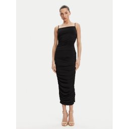 MICHAEL Michael Kors Коктейлна рокля MS582MIH6J Черен Slim Fit