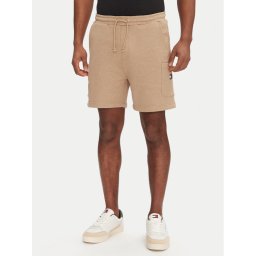 Tommy Jeans Спортни шорти Badge DM0DM18479 Бежов Regular Fit