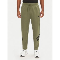 adidas Долнище анцуг Future Icons 3-Stripes JD4891 Зелен Loose Fit