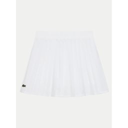 Lacoste Плисирана пола JJ7341 Бял Regular Fit
