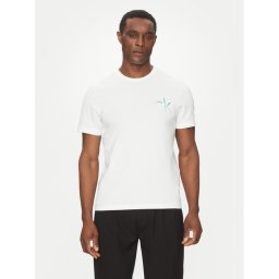 Calvin Klein Тишърт Chest Logo K10K114146 Бял Regular Fit