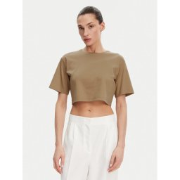 Max Mara Leisure Тишърт 2516941098650 Кафяв Regular Fit
