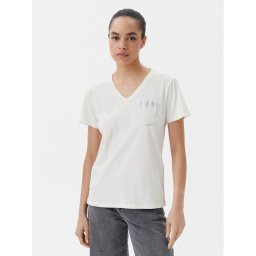 Liu Jo Sport Тишърт TA5172 JS923 Екрю Regular Fit