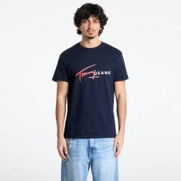 Тениска Tommy Jeans Regular Signature Dna Tee Blue S
