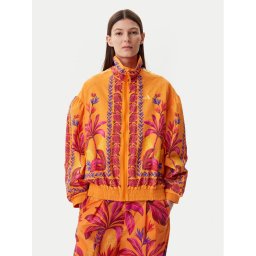 adidas Преходно яке FARM Premium JD6305 Оранжев Loose Fit