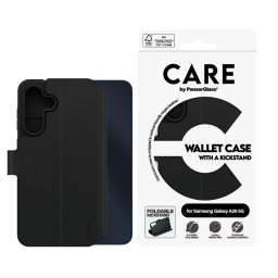 Калъф Care by PanzerGlass за Samsung Galaxy A26 5G, Feature Wallet, Kickstand, Черен