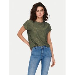 ONLY Блуза Smilla 15231005 Зелен Regular Fit