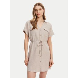 Vero Moda Лятна рокля Linn 10323027 Сив Relaxed Fit