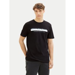 Tom Tailor Denim Тишърт 1037653 Черен Basic Fit