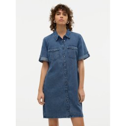 Vero Moda Дънкова рокля Jennie 10309665 Син Regular Fit