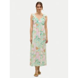 Vero Moda Лятна рокля Josie 10324125 Зелен Regular Fit