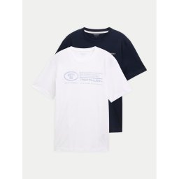 Tom Tailor Комплект тениски 1047047 Цветен Regular Fit