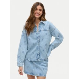 Vero Moda дънкова риза Hayden 10326371 Син Oversize