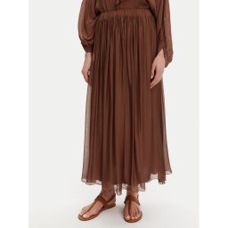 ViCOLO Миди пола TD0022 Кафяв Regular Fit