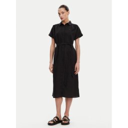 Tommy Hilfiger Рокля тип риза Ess WW0WW44653 Черен Regular Fit