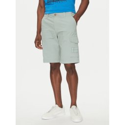 Napapijri Шорти от плат N-Horton NP0A4HOS Зелен Regular Fit