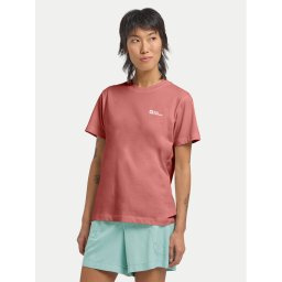 Jack Wolfskin Тишърт Essential 1808352 Розов Regular Fit
