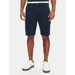 Tommy Jeans Шорти от плат Scanton DM0DM21949 Тъмносин Regular Fit