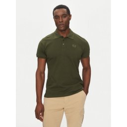 Alpha Industries Тениска с яка и копчета X-Fit 136600 Зелен Regular Fit