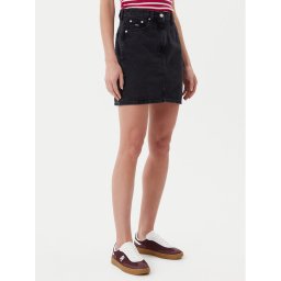 Tommy Jeans Дънкова пола DW0DW21275 Черен Mom Fit