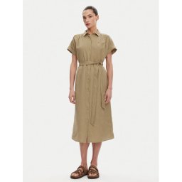 Tommy Hilfiger Рокля тип риза Ess WW0WW44653 Бежов Regular Fit