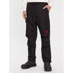 Hugo Текстилни панталони Garlo233 10250557 Черен Regular Fit