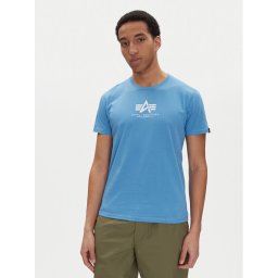 Alpha Industries Тишърт Basic 118533 Син Regular Fit