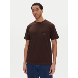 DC Shoes Тишърт ADYZT05377 Кафяв Heritage Fit