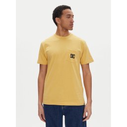 DC Shoes Тишърт ADYZT05377 Жълт Heritage Fit
