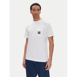 DC Shoes Тишърт ADYZT05377 Бял Regular Fit