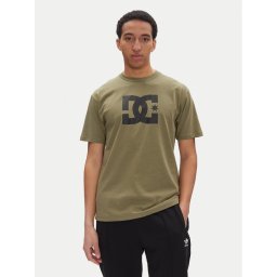 DC Shoes Тишърт ADYZT05373 Зелен Heritage Fit