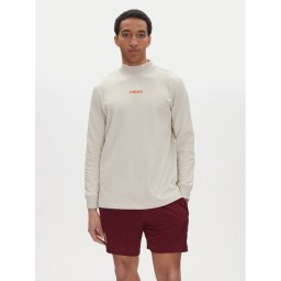 adidas Тениска с дълъг ръкав JD5402 Бежов Loose Fit