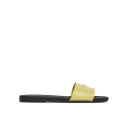Calvin Klein Jeans Чехли Flat Sandal Slide Mg YW0YW01697 Жълт