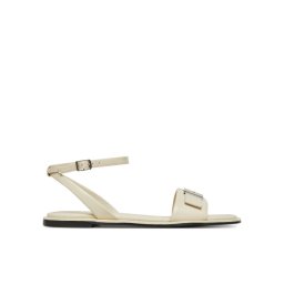 Calvin Klein Сандали Flat Sandal W/Ck Hw - Lth HW0HW02367 Екрю