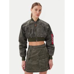 Alpha Industries Яке бомбър MA-1 Vintage 156002 Зелен Regular Fit