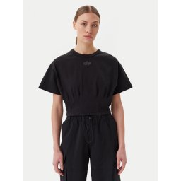 Alpha Industries Тишърт Waisted 148070 Черен Regular Fit