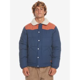 Quiksilver Пухено яке The Puffer Jckt EQYJK03981 Тъмносин Regular Fit