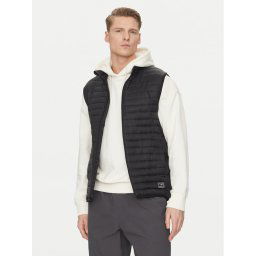 Quiksilver Елек Scalysleeveless Jckt EQYJK04009 Черен Regular Fit